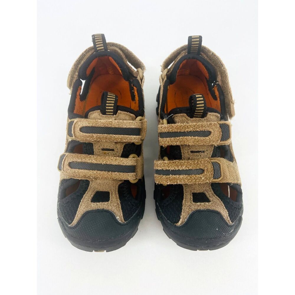 Sperry Sandal Toddler Sz 12M Adjustable Closed Toe Tan Hook and Loop